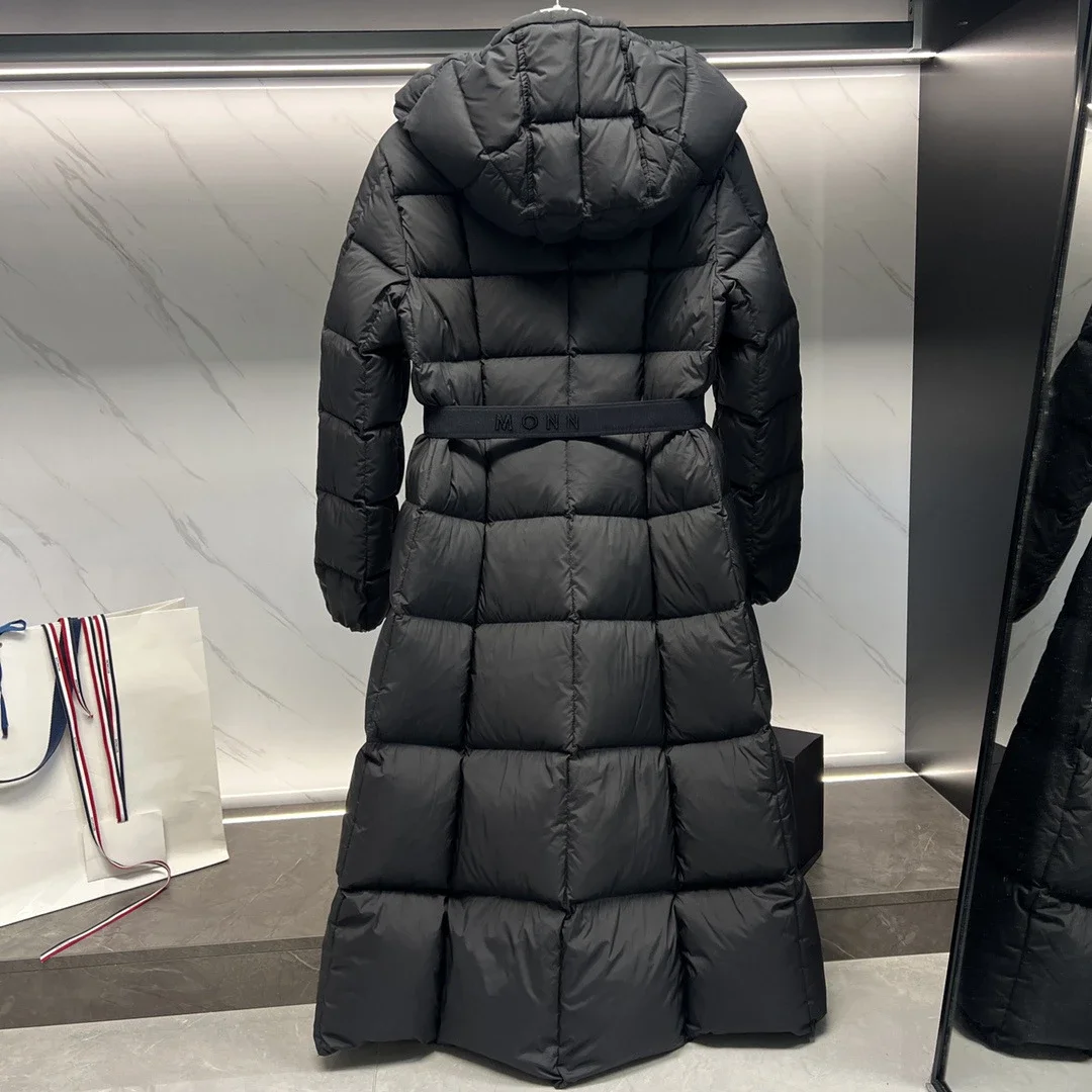 MMeng Fauco Women's Princess Long Hooded Goose Down Coat
