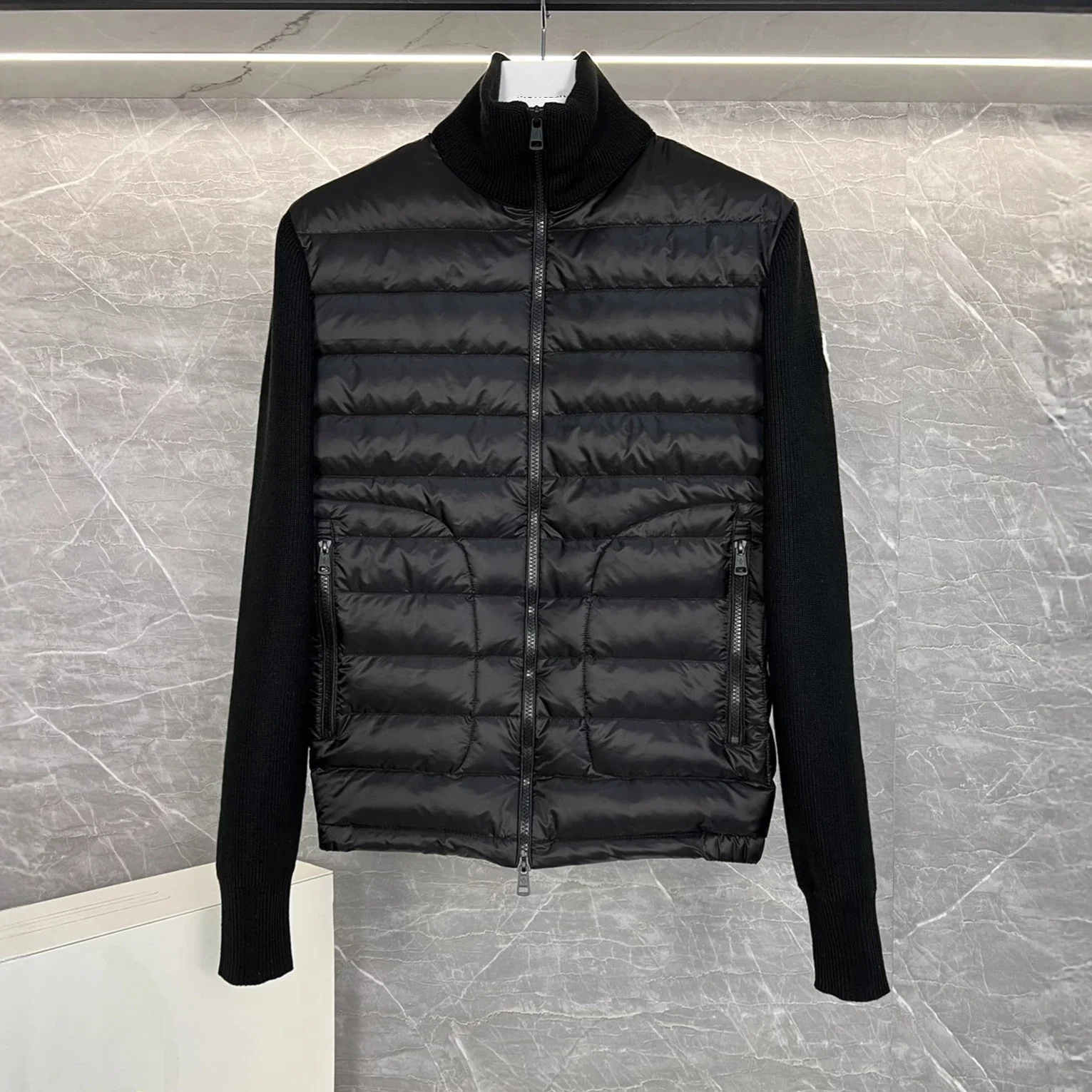 Meng Men's Corduroy Patchwork Down Jacket