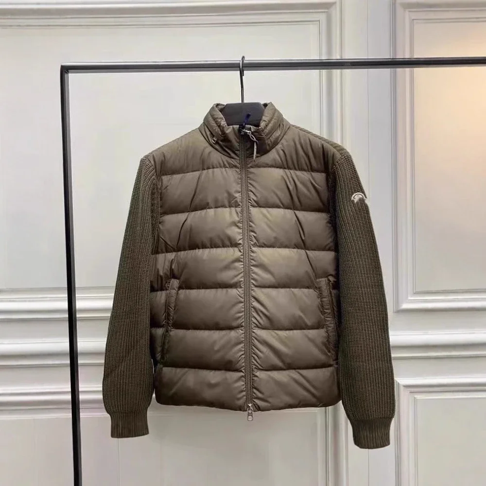 Mengjia SS25 Men's Logo Down Cardigan