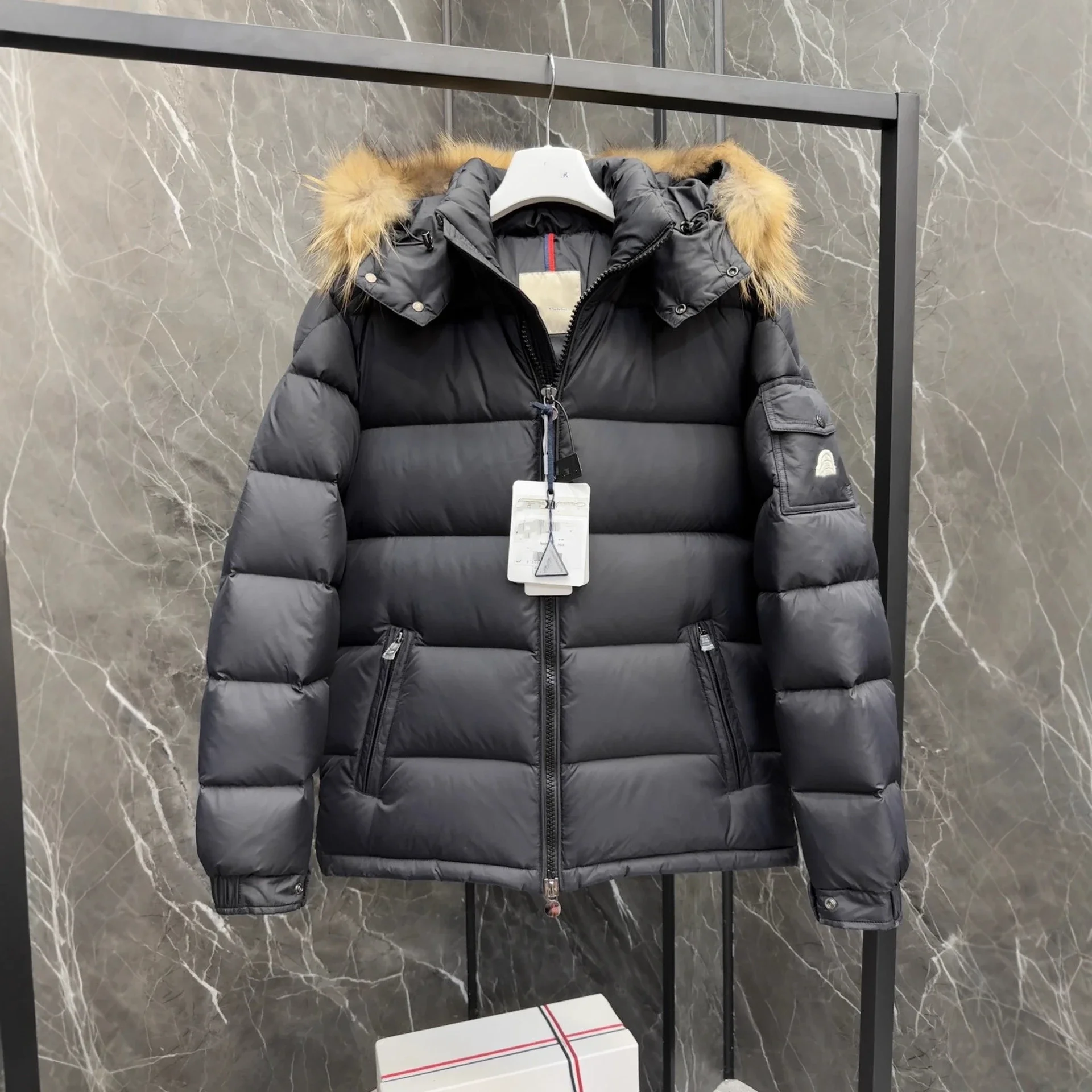 Moncler Maya Men's Short Hooded Puffer