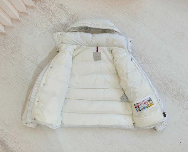 Moncler Maya Matte Hooded Down Jacket Detail