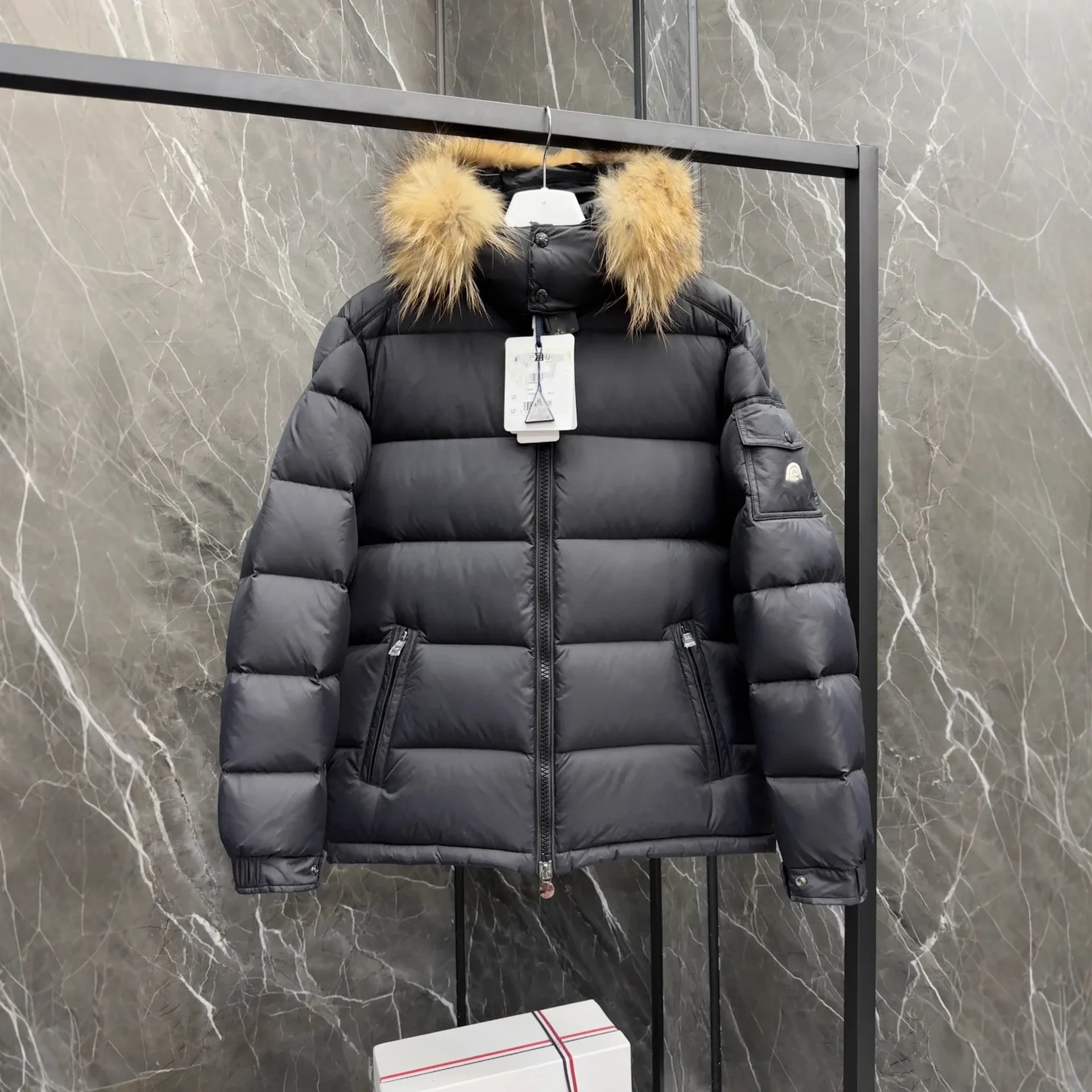 Moncler Maya Men's Short Hooded Puffer
