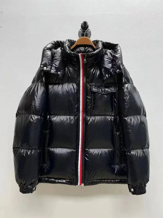 Moncler Unisex Hooded Detachable Down Jacket Detail