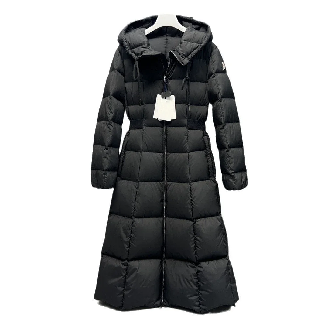 MMeng Fauco Women's Princess Long Hooded Goose Down Coat