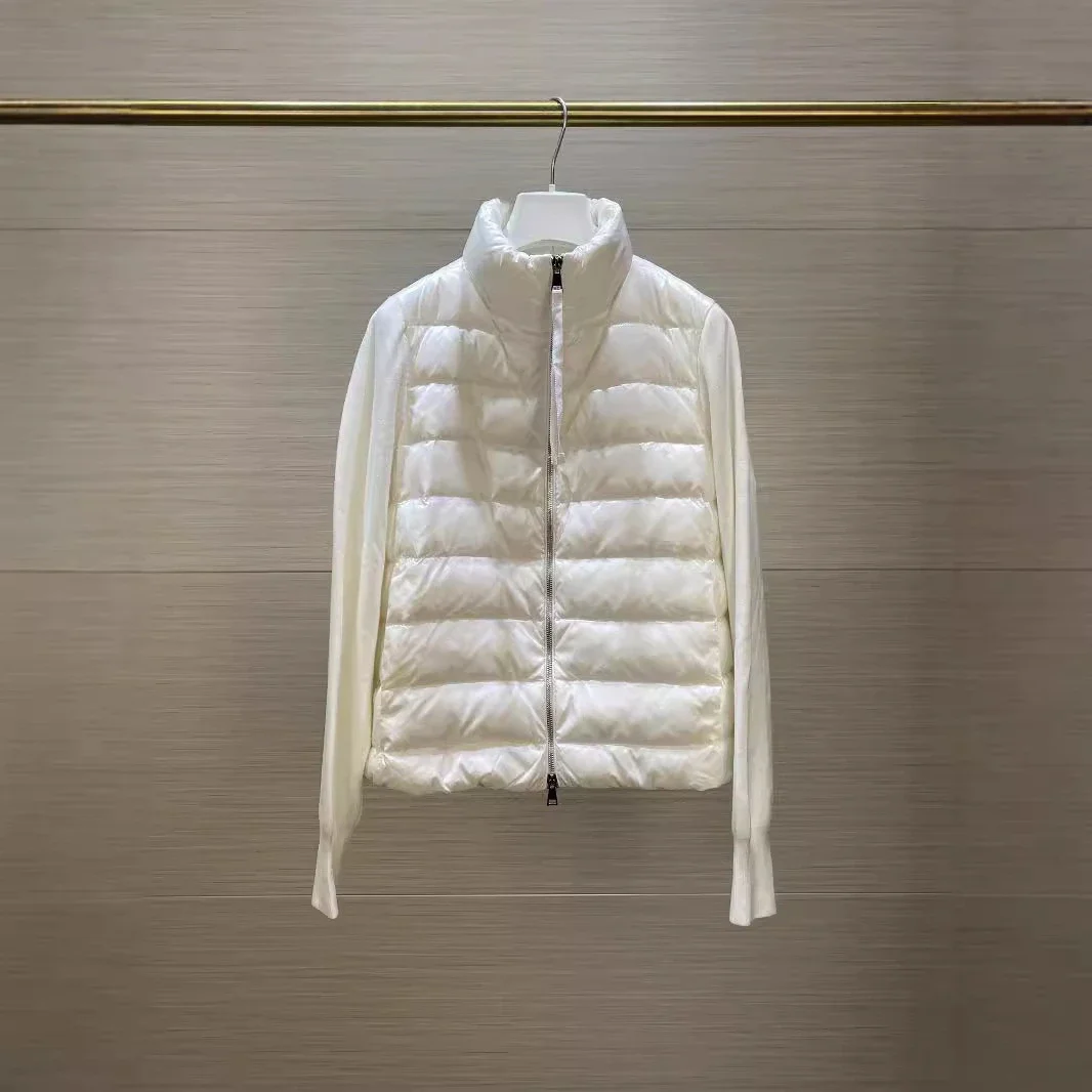 Moncler Women's Lightweight Stand-Collar Puffer