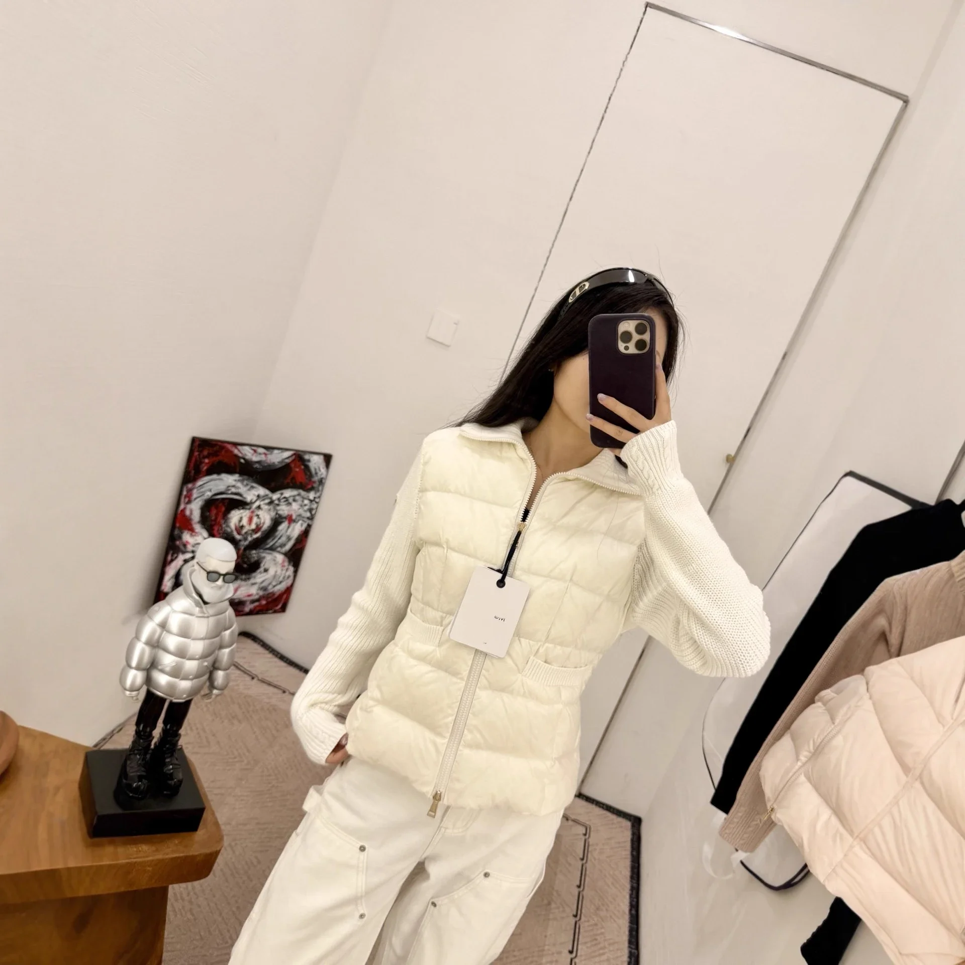 Meng Jia Women's Quilted Down Jacket