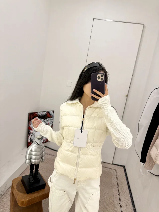 Meng Jia Women's Quilted Down Jacket Detail