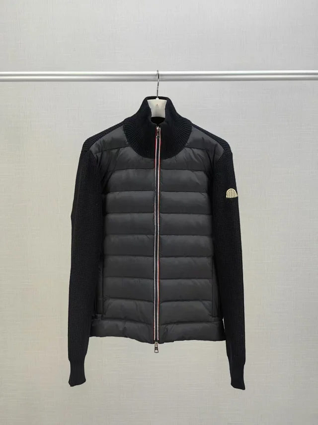 Mengjia Men's FW25 Patchwork Down Jacket Detail