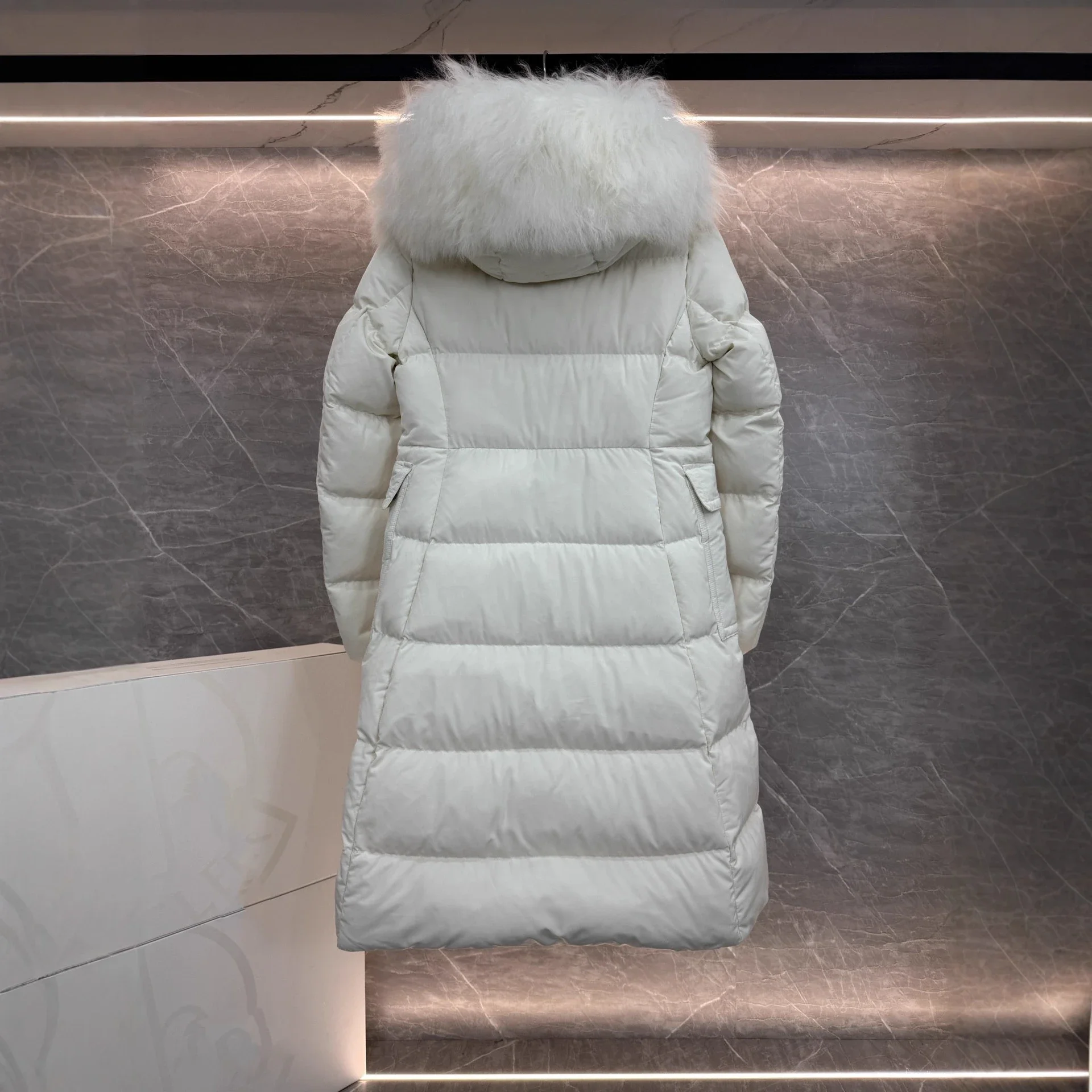 New Mengjia Women's Long Hooded Puffer
