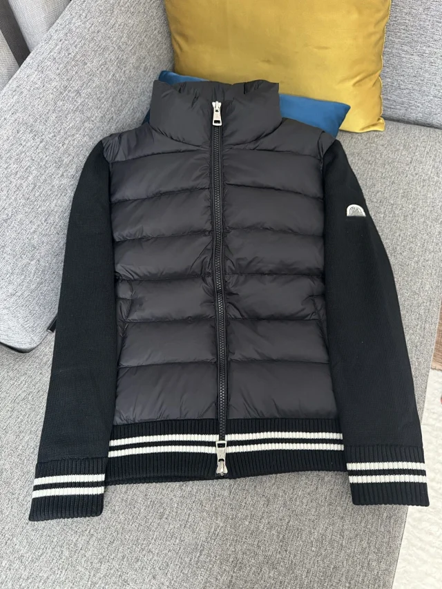 Mengjia 25SS Men's Knit-Patch Down Jacket Detail