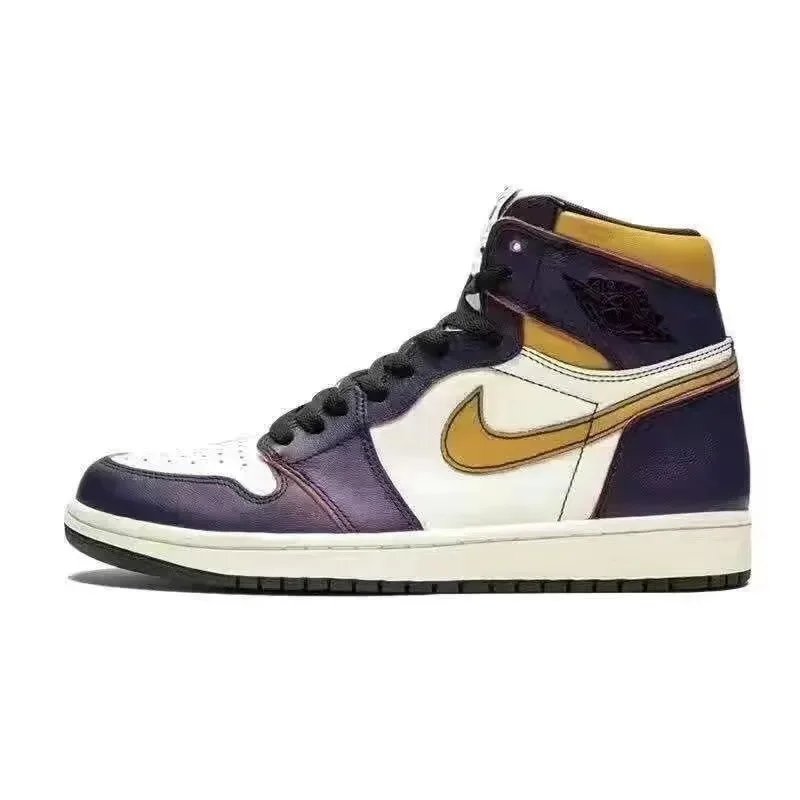 Pure Original AJ1 High - Purple Gold Lakers