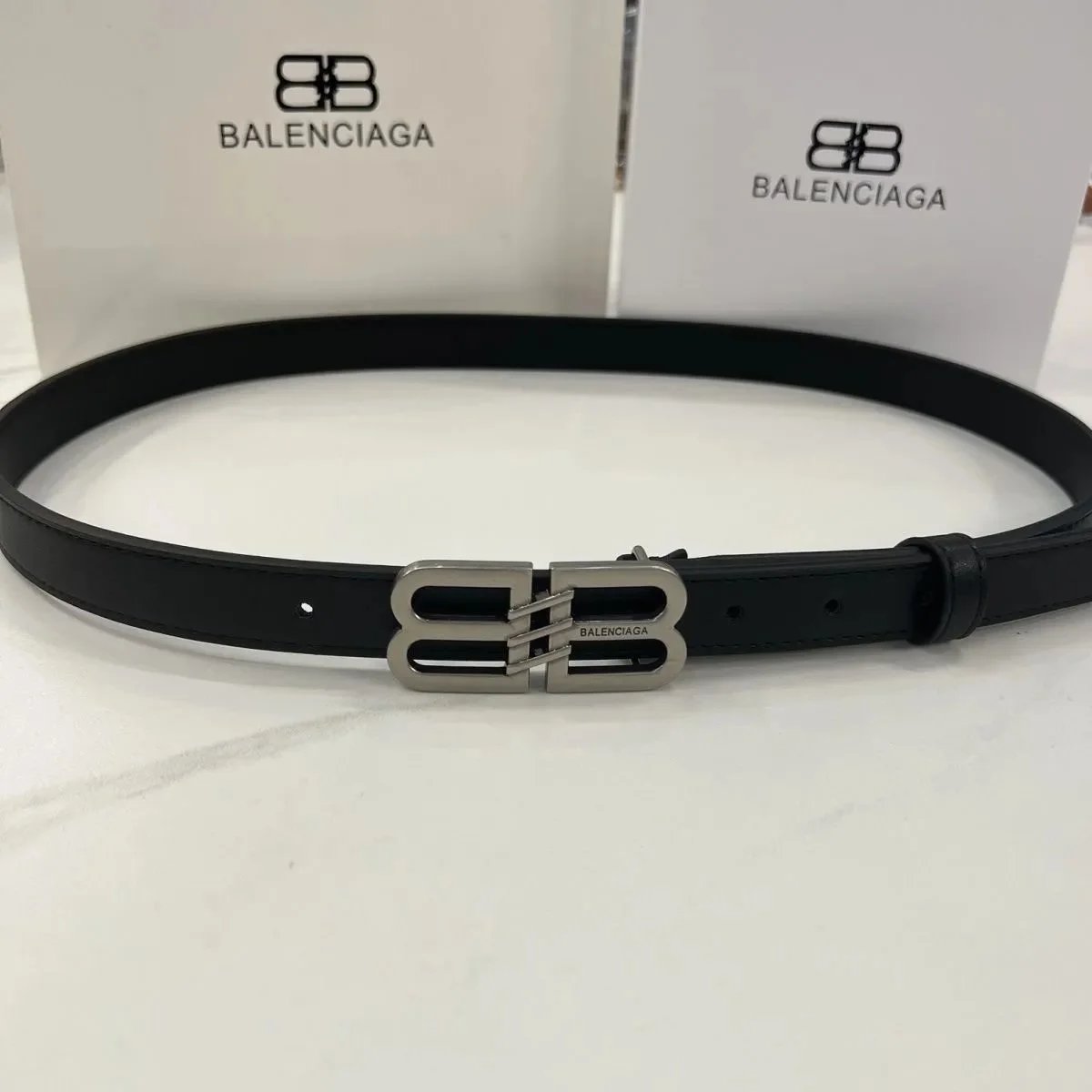 2.5cm silver buckle