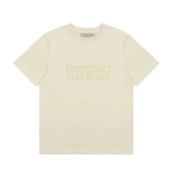 Fear of God Essentials Logo T-Shirt Beige T-Shirt - 1