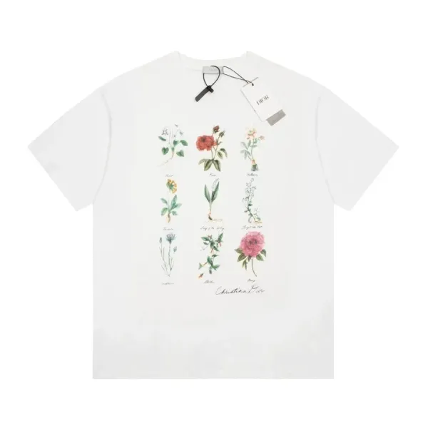 Dior Oblique Sketch T-Shirt White - 4