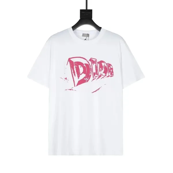 Dior Graffiti Logo White T-Shirt - 1