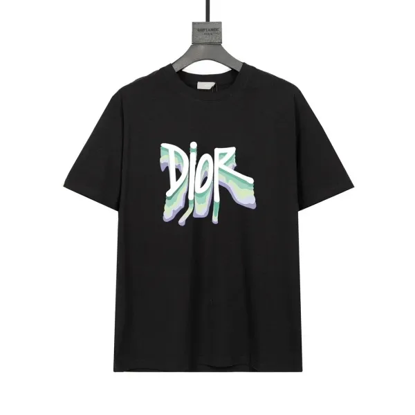 Dior Diorskin Graphic Print Black T-Shirt - 1