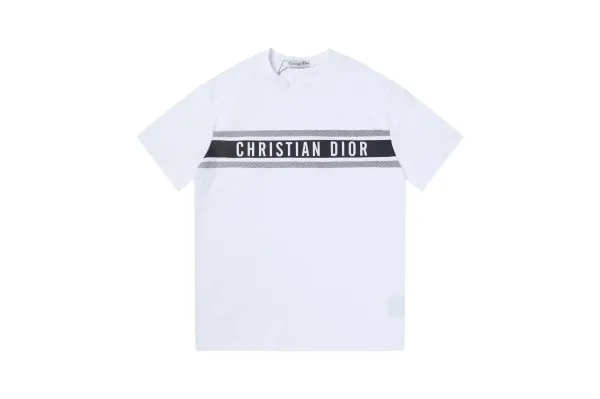 Dior Christian Dior Logo Band T-Shirt White - 1