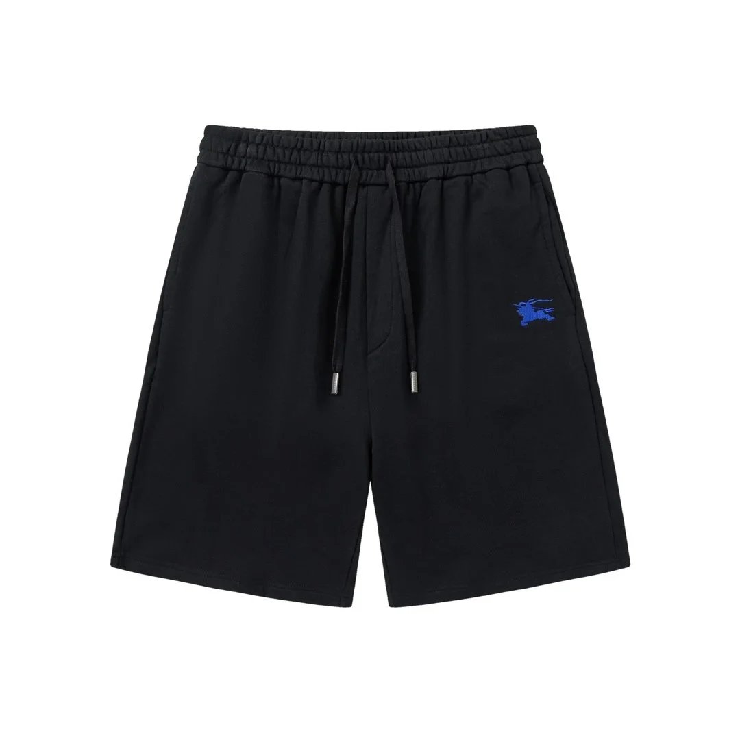 Burberry Equestrian Knight Embroidered Black Shorts - 12