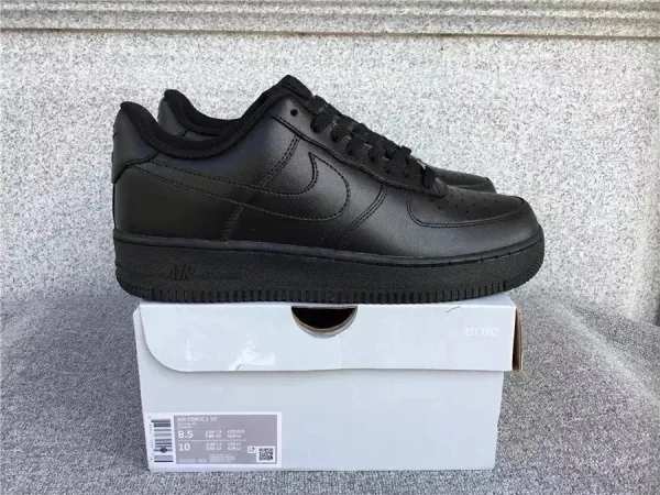 Nike Air Force 1 Low Black Sneakers - 1
