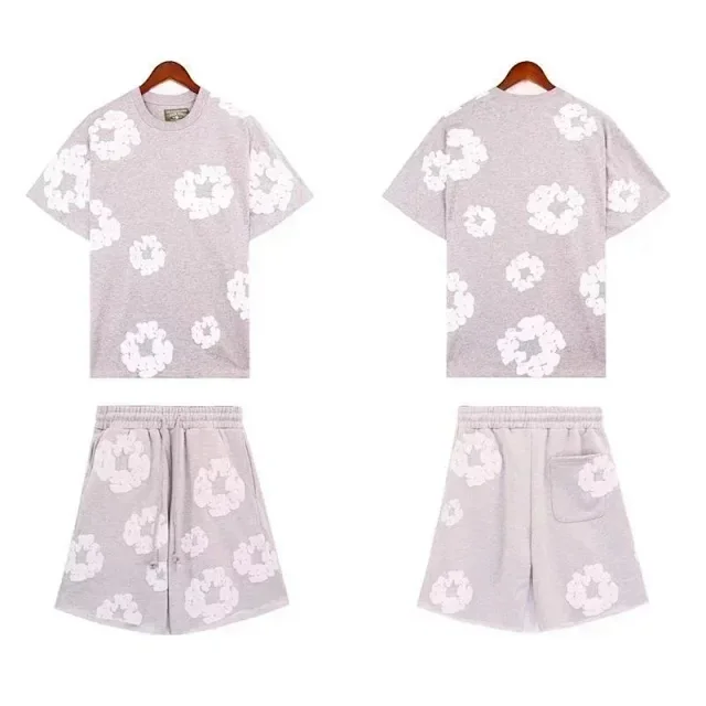 Unbranded Matching Sets Short-Sleeve T-Shirt and Shorts Set with Floral Print product detail image 3