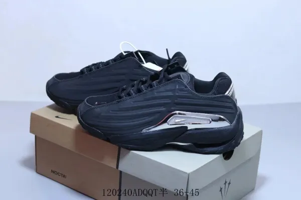 Nike Shox R4 Black Chrome Sneakers - 1
