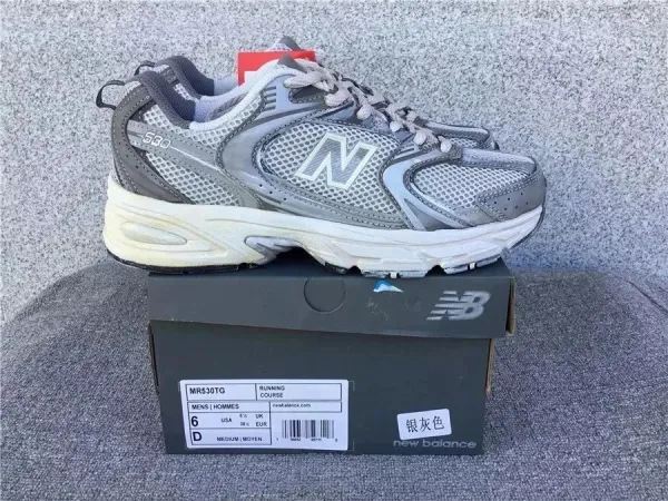 New Balance MR530TG Silver Gray Running Shoes - 1