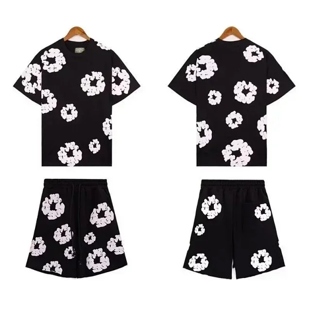 Unbranded Matching Sets Short-Sleeve T-Shirt and Shorts Set with Floral Print product detail image 2