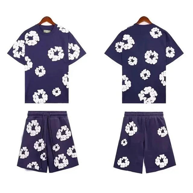Unbranded Matching Sets Short-Sleeve T-Shirt and Shorts Set with Floral Print product detail image 4