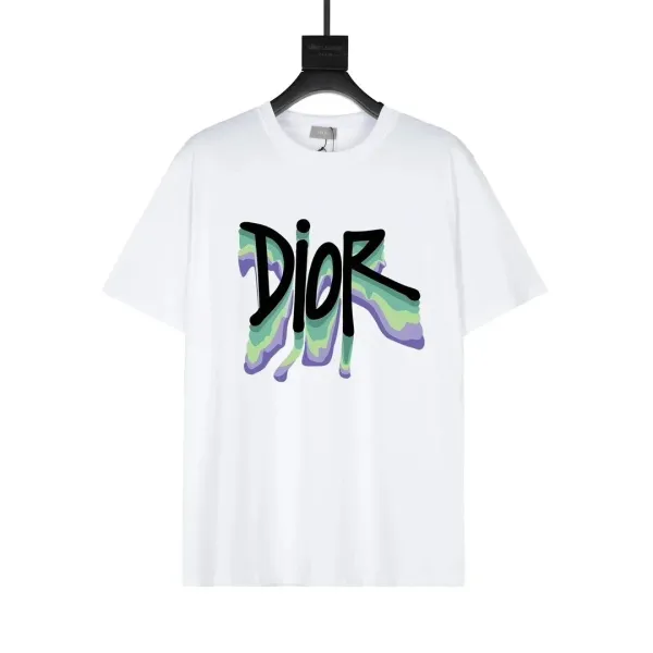 Dior Graffiti Logo White T-Shirt - 1