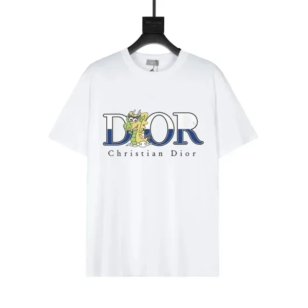 Dior Dragon Logo White T-Shirt - 1
