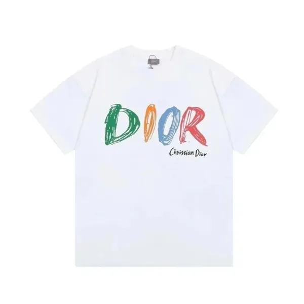 Dior DIOR Graffiti Print White T-Shirt - 1