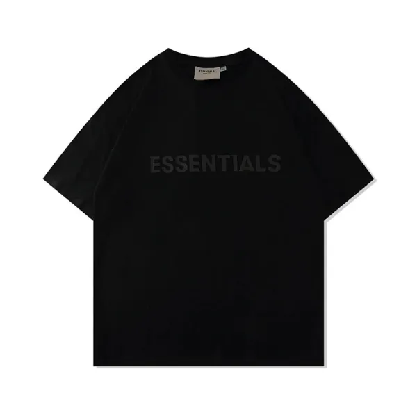 Essentials Box Logo T-Shirt Black - 1