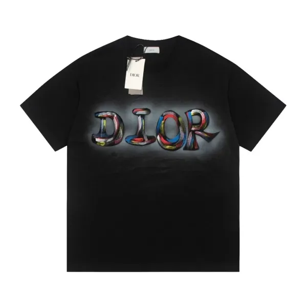 Dior Oblique Sketch T-Shirt White - 8