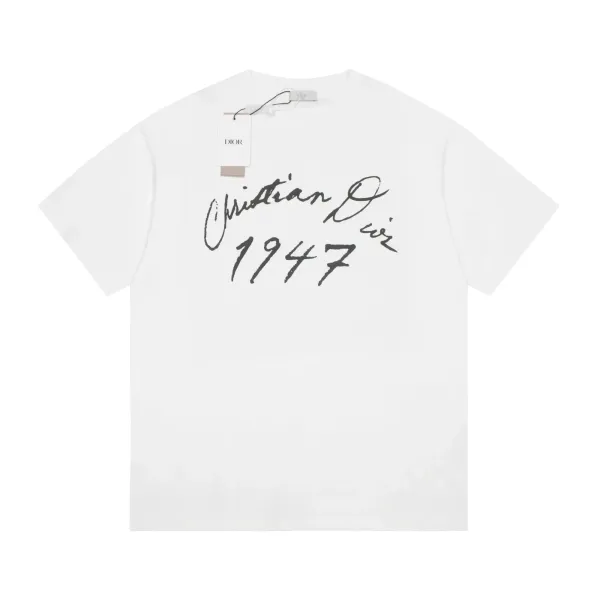 Dior Christian Dior 1947 Signature White T-Shirt - 1
