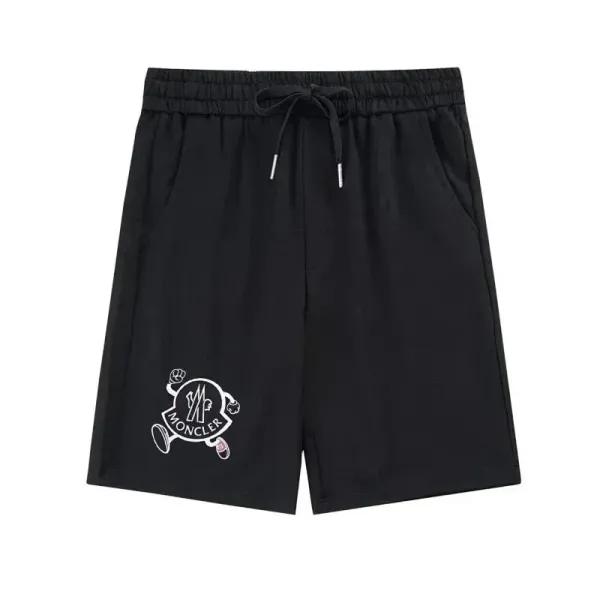 Moncler Genius Cartoon Logo Black Shorts - 1