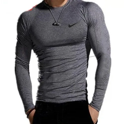 Nike Pro Base Layer Long Sleeve Gray Top - 17