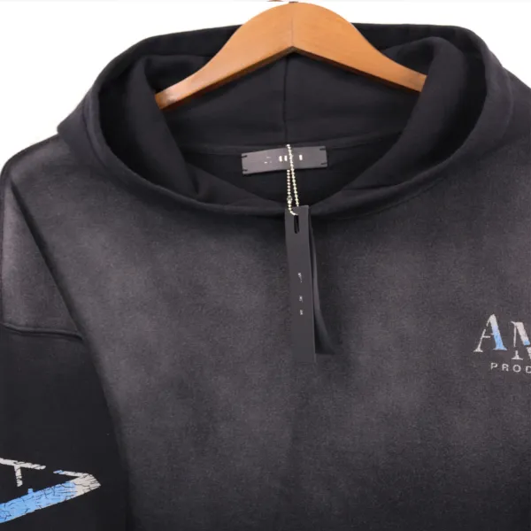 Amiri Productions x Saint Tears Drama Masks Hoodie Black - 8