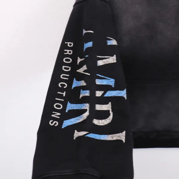 Amiri Productions x Saint Tears Drama Masks Hoodie Black - 11