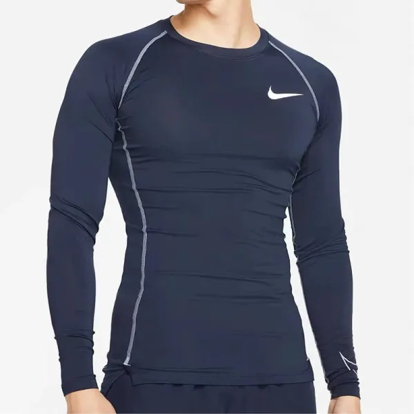 Nike Pro Base Layer Long Sleeve Gray Top - 14
