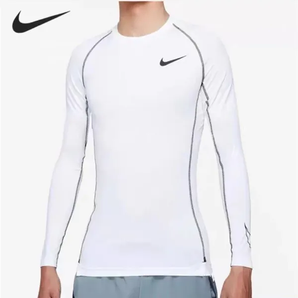 Nike Pro Base Layer Long Sleeve Gray Top - 13