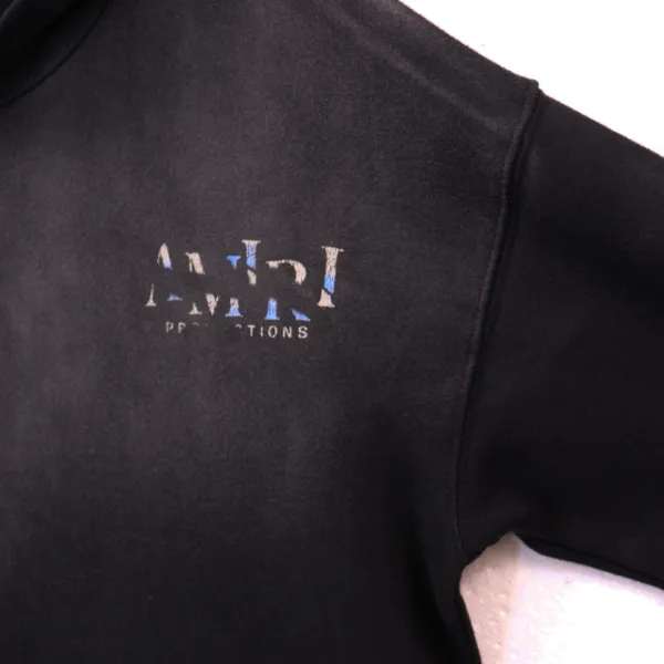 Amiri Productions x Saint Tears Drama Masks Hoodie Black - 5