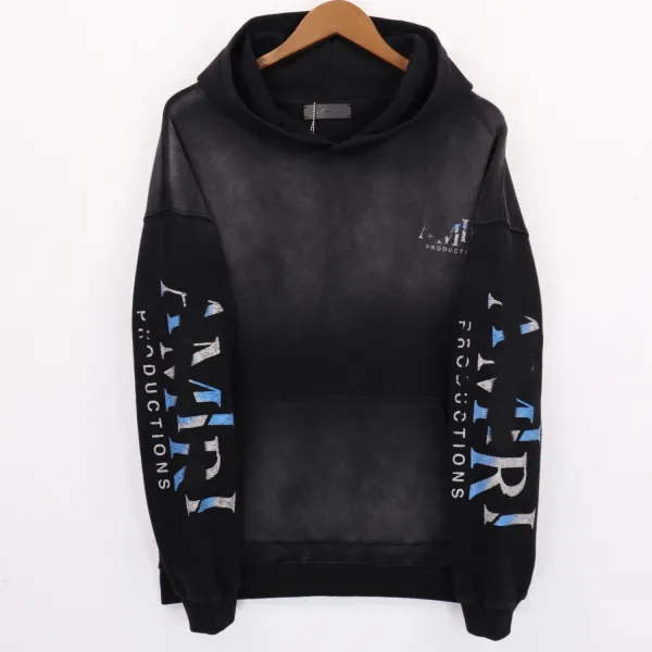 Amiri Productions x Saint Tears Drama Masks Hoodie Black - 3