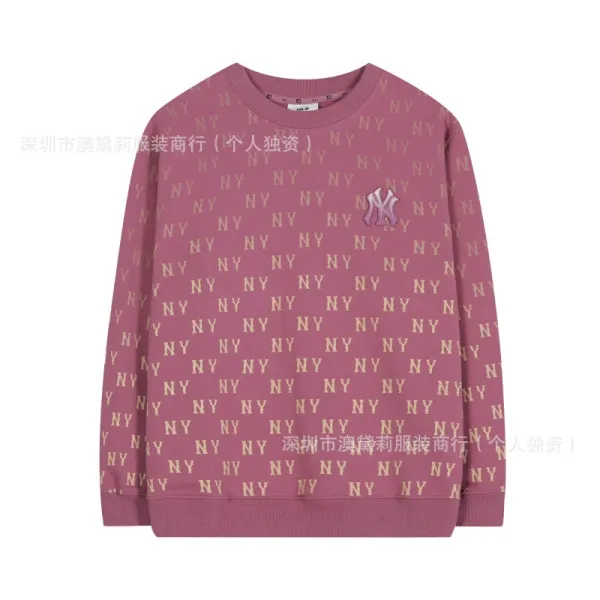 MLB New York Yankees All-Over Print Hoodie Pink - 1