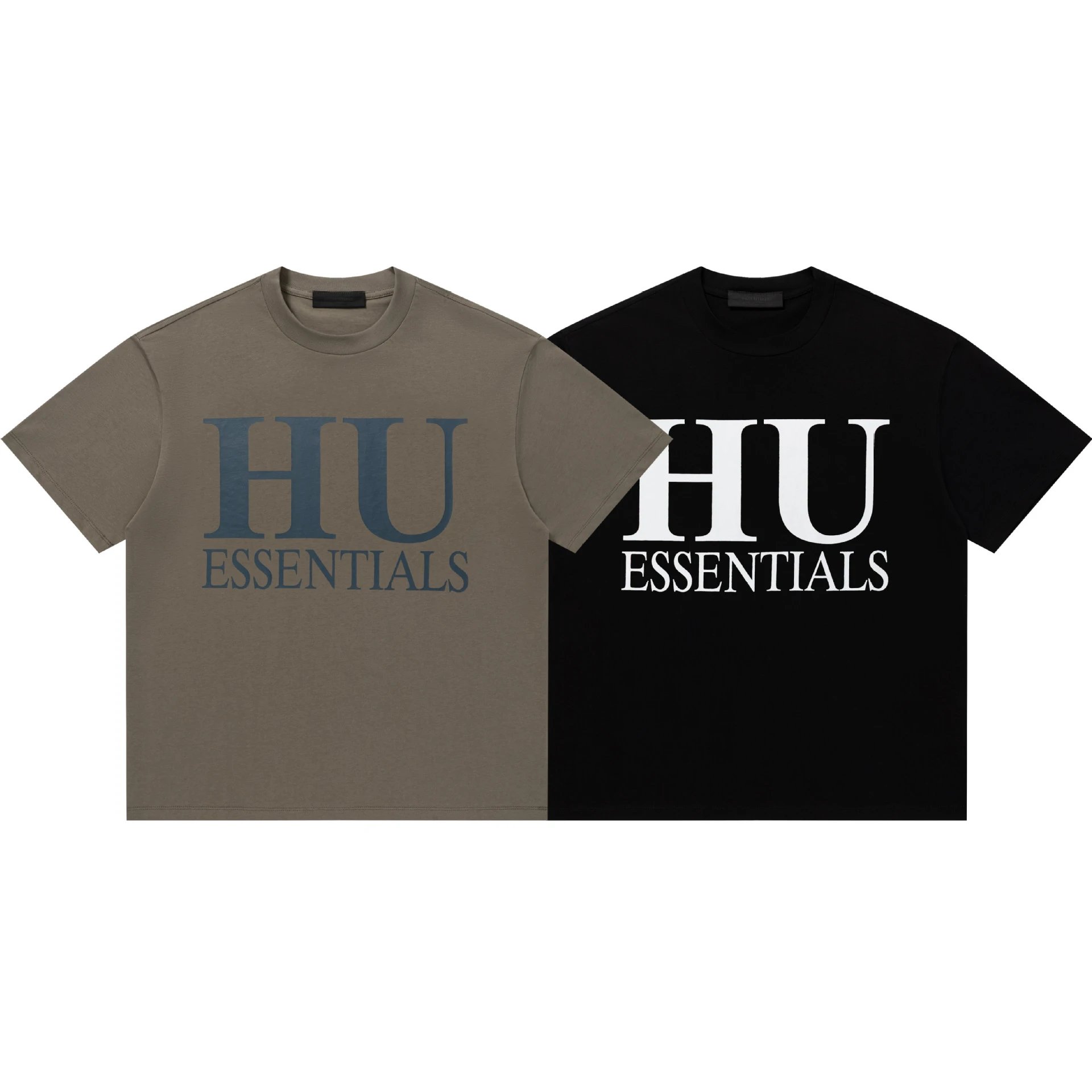Fear Of God Essentials Light Blue White Black Graphic Tee