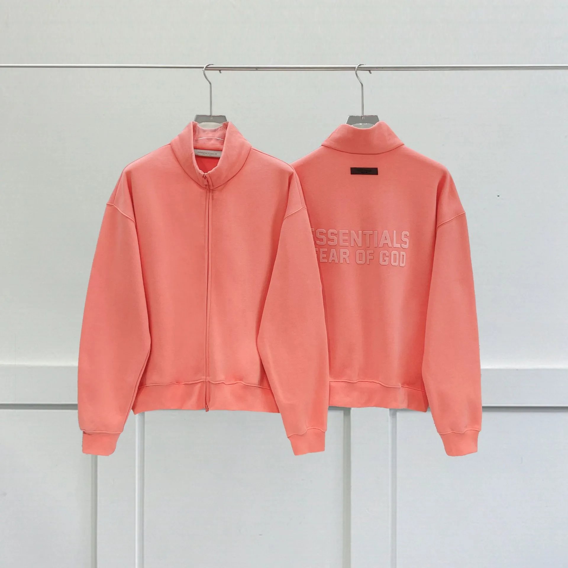Stand Collar Relaxed Zip Knit Cardigan photo 3
