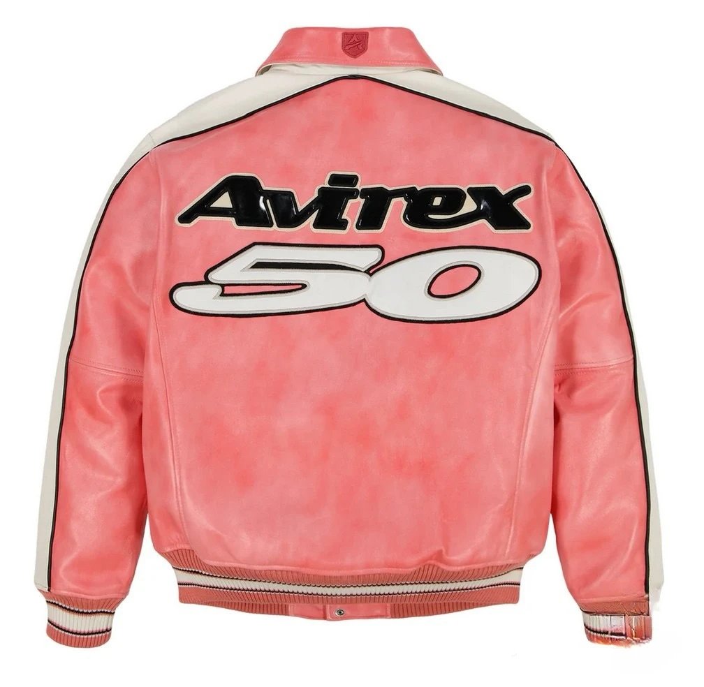 Amiri Rex 50 Star-Embroidered Leather Jacket Orange - 17