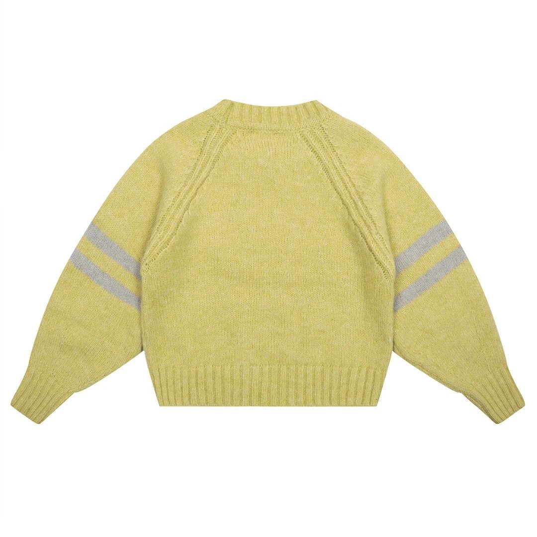 Vivienne Westwood Knitwear Orb Embroidered Striped-Sleeve Crewneck Sweater image 5