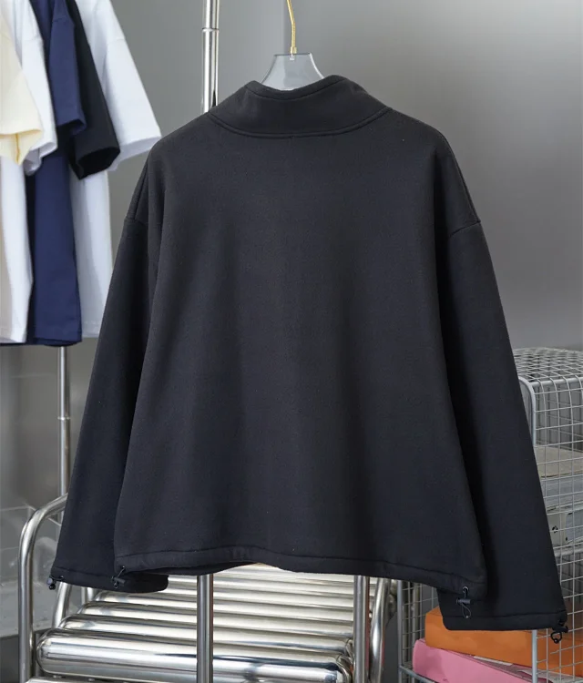 Miu Jackets Embroidered Logo Zip-Up Fleece Jacket product detail image 7