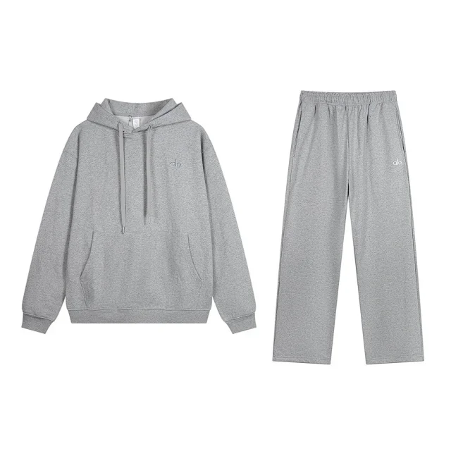 Alo Hoodies & Sweatshirts Logo Hooded Pullover Sweatshirt with Kangaroo Pocket product detail image 8