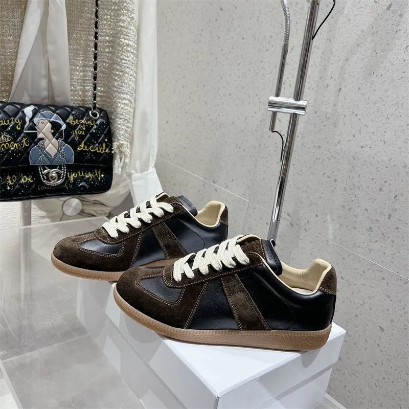 Maison Margiela Replica Sneakers Navy Suede and Leather Sneakers - 19